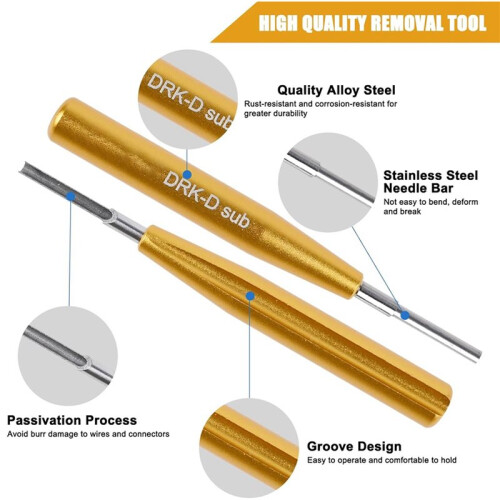 2X D SUB Connector Pins Removal Tool DRK-D SUB Pins Insertion Extraction Tool for TE/AMP/Harting