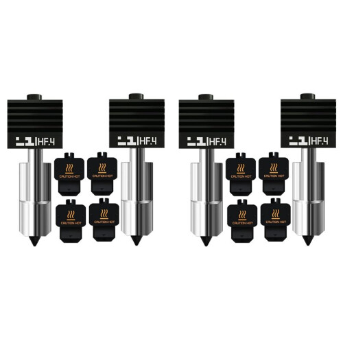 2X for Bambu H2S/H2D High Flow Hotend 0.4mm Hardened Steel Nozzle Replacement Kit for  H2D/H2S/A1/A1