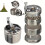 2X Nut and Hard Spice Grinder for Nutmeg Ginger Salt and Peppercorn Hand Tools, Crushers Kitchen Tools 5