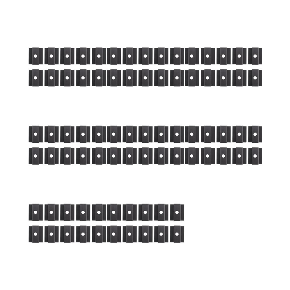 80 X Centre Clamp Pv Solar Panels, Module Clamp For All Frame Heights, Solar Panels Bracket For Solar Panels Roof Black 6032748682808