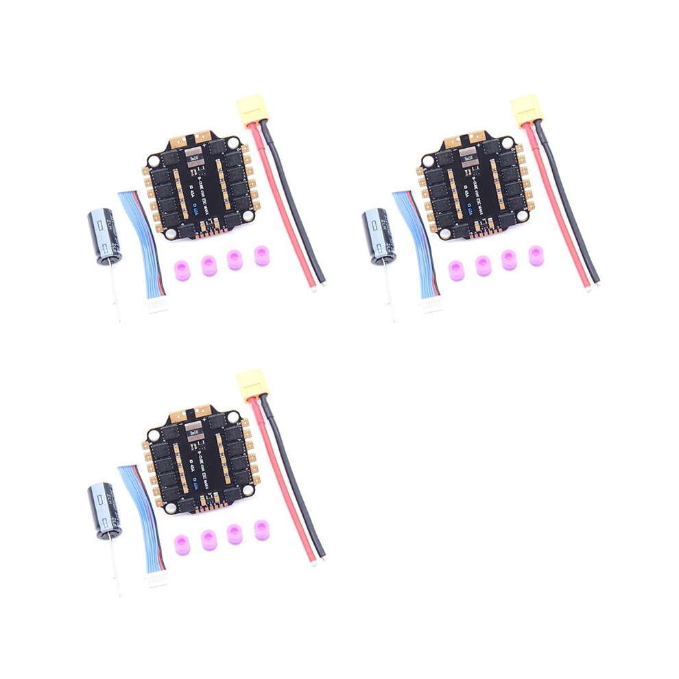 3X 4Ini 60A Esc Board Supporting 3-6S Brushless Motor Support Dshot300 600/Multishot/Oneshot Fpv Uav F4 Flight Control 6031048147611