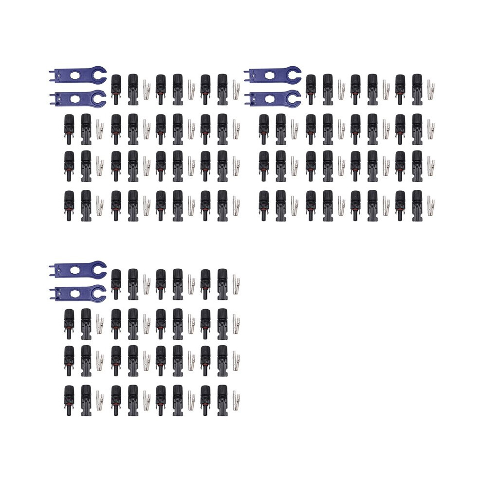 45 Sets Mc-4 Connector Photovoltaic Connectors, Waterproof Photovoltaic Cable Connector 6031701733403