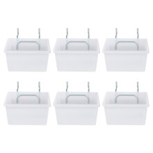 6 Pack Pegboard Clear Bins, Pegboard Bins Hooks, DIY Pegboard Accessories, Workbench Small Bins Fit 1/4 -1/8 Peg Board