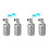 4PCS Fully Automatic Water Level Control Float Valve, Stainless Steel  Floating  Valve -1/2In Side Water Intake 1