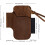 2X Handmade Leather Sheath Folding Knife Flashlight Holder EDC Tool Brown 2