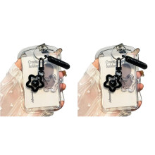 2X Photocard Holder Transparent Card Holder Keychain Photo Sleeves Bus Card Student Card Case Photo Protector