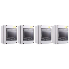 4PCS HT-5 Way IP65 Mcb Breaker Box Distribution Protection Box Power Electronic Din Rail Enclosure for Circuit Breaker