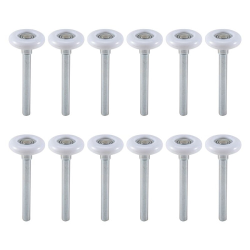 Rolo de Porta de Garagem de 12 Polegadas 2 Polegadas, Rolo de Porta de Garagem de Nylon com Rolamento 6200ZZ, para Portas de Garagem Residenciais e