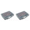 2X Portable Plastic Parts Box Screw Hardware Storage Box Material Compartment Boxes Electronic Component Tool Box 1