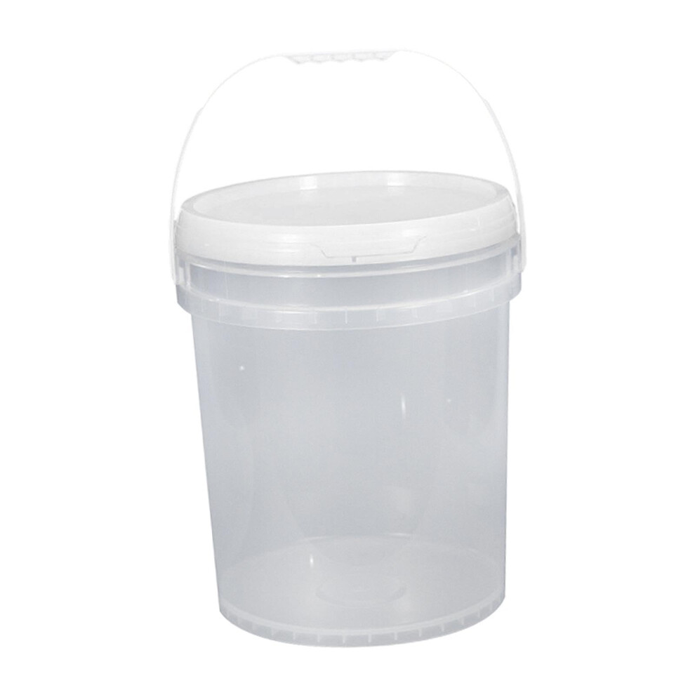 25L Clear Plastic Paint Bucket With Leakresistant Lid And Heavyduty Handle For Garage And Workshop Use 9351714667401