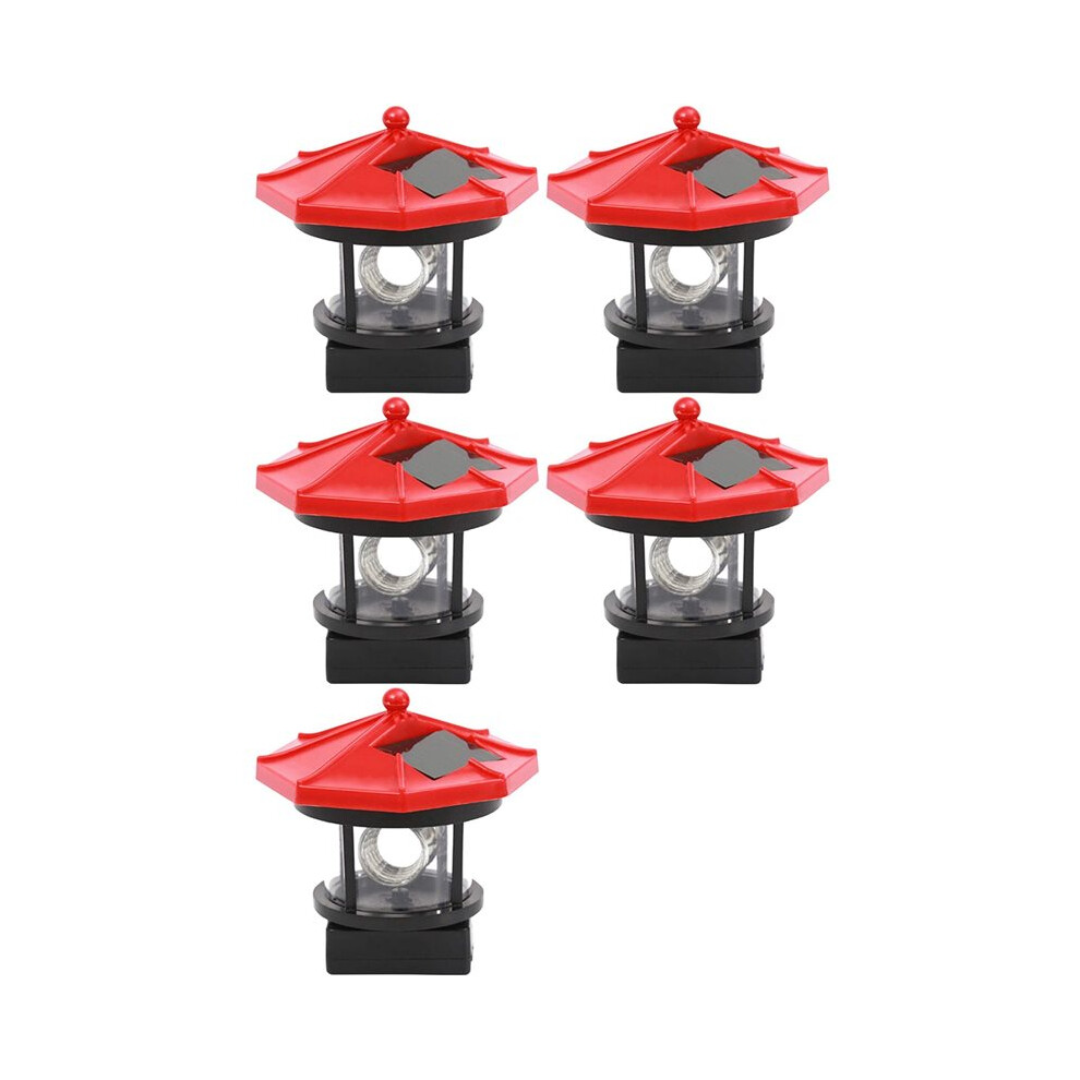 5X Solar Lawn Solar Led Rotating House Outdoor Waterproof Garden Courtyard Decoration (Red) Light/Red 6031929417536