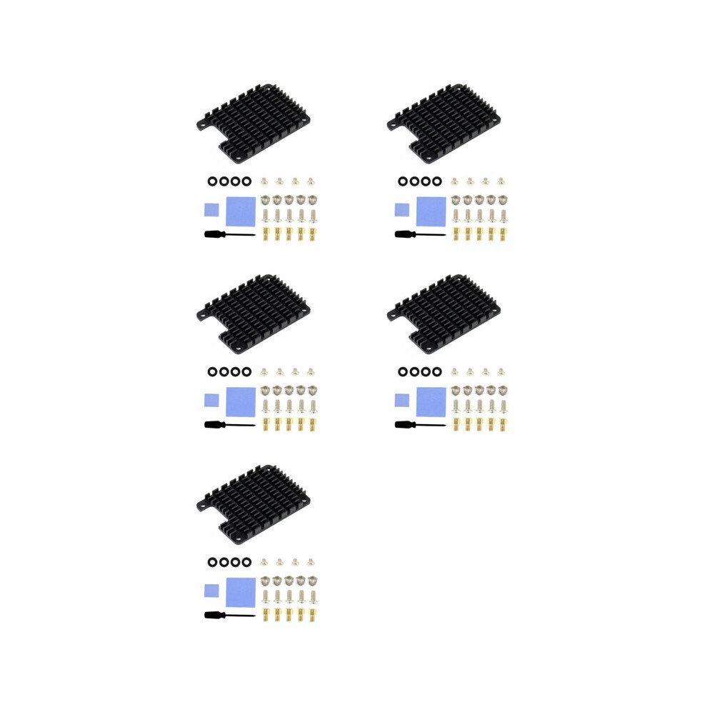 5X Cm4 Dedicated Aluminum Heatsink For Raspberry Pi Compute Module 4 With Thermal Pads Passive Cooling For Cm4 Board 6032767153730