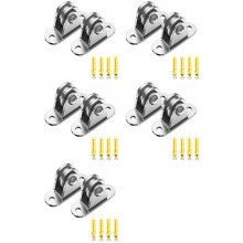 Carbon Steel Pulley Block, Small Pulley Block Silent Pulley, Material Handling and DIY Kits Moving, 10PCS
