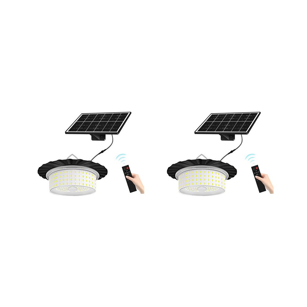 2X 244-Led Solar Pendant With Moving Sensor, Solar Shed Outdoor Solar Powered Motion Sensor Shed Light 6032225257444