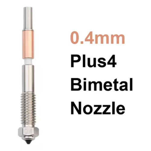 3pcs 0.4mm for QIDI Plus4 Bimetallic Nozzle with Ceramic Insulation Integrated Design Quick Removal Integration Nozzles 2