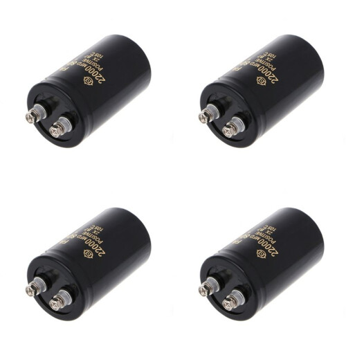 4X 2200UF/80V High Capacity Bolt Type Electrolytic Capacitor 50x80mm