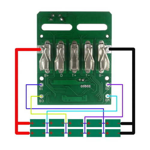 Charging Protection Circuit Board PCB Board for  18V Lithium Battery Rack(6 Pcs) 2
