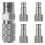 2X Kit de Conector Adaptador de Liberação Rápida para Aerógrafo com 4 Conexões Macho 1/8 Polegadas Macho para Badger-Aerógrafo 2
