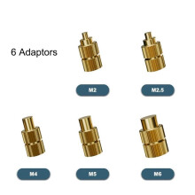 2X Pointes de Fer à Souder T12 pour Insertion D'Écrous à Chaud, Kit D'Insertion M2-M6, Adaptateurs D'Indentation