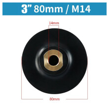 4X Platorello nel Gomma Supporto per Disco Abrasivo per Lucidatura per Smerigliatrice Angolare M14 Platorello Abrasivo Autoadesivo per Smerigliatura 3