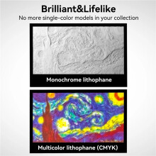 4 Sets voor Lithophane LED-Paneel CMYK LED-Achtergrondverlichting PLA Basic CMYK Lithophane-Bundel 3D-Print Lithophane