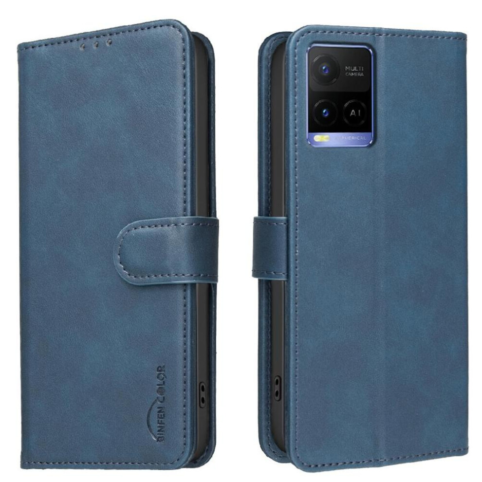 Phone Case For Vivo Y21 Drop Protection All Round Shockproof Convenient Kickstand Rfid Blocking Protection 764563347223