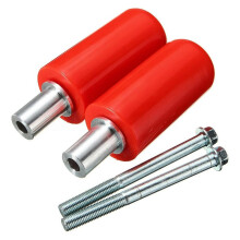 1 Pair Frame Sliders for Motorcycle Practical Anti Crash Protector Motorbike Frame Guards(Red,5 X 10 cm)