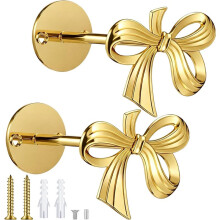 2er-Set Metall-Bügelgardinenhalter Zur Wandmontage, Bügelgardinenhalter für Wohnzimmer, Schlafzimmer, Zuhause