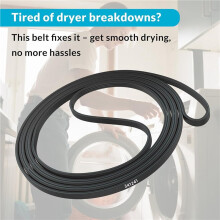2X 341241 Dryer Belt for Amana Roper Replacement Parts,341241 Dryer Drum Drive Belt Replaces AP2946843