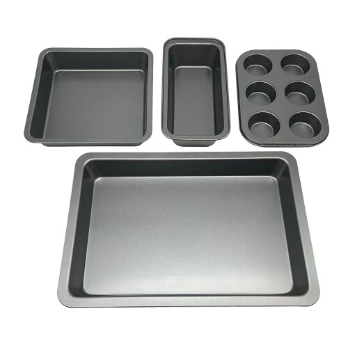 4-teiliges Antihaft-Backform-Set - Kohlenstoffstahl