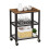 Kitchen Trolley, 3-Tier, Steel Frame, Wood Shelves 1