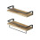 Wandregale, 2-teiliges Set, Holz und Eisen 2