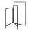 Folding 3-Arm Iron Towel Rack - Space-Saving, Freestanding 1