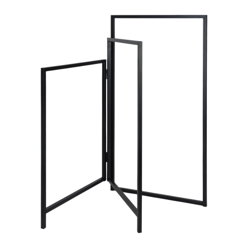 Folding 3-Arm Iron Towel Rack - Space-Saving, Freestanding