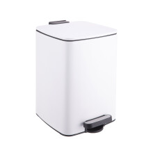 Poubelle de cuisine à pédale de 12 L avec couvercle à fermeture douce