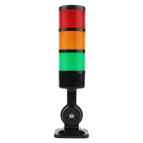 CNC Machine LED Signal Tower Lights DC12-24V with Buzzer for Industrial Warning