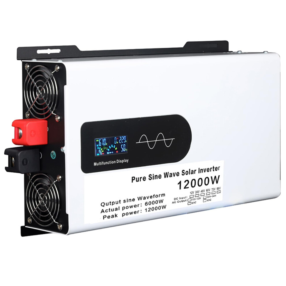 6000W Pure Sine Wave Inverter 12000W Peak Off Grid Solar Power Converter 60V To 230V Dc To Ac For Home And Vehicle 9330225526889