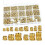 Kit com 400 INSErtos Roscados de Latão Premium, M2 M2.5 M3 M4 M5 M6 1