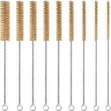 Ensemble de 9 Brosses Métalliques en Laiton pour le Nettoyage de Tubes et Tuyaux (12 Pouces)