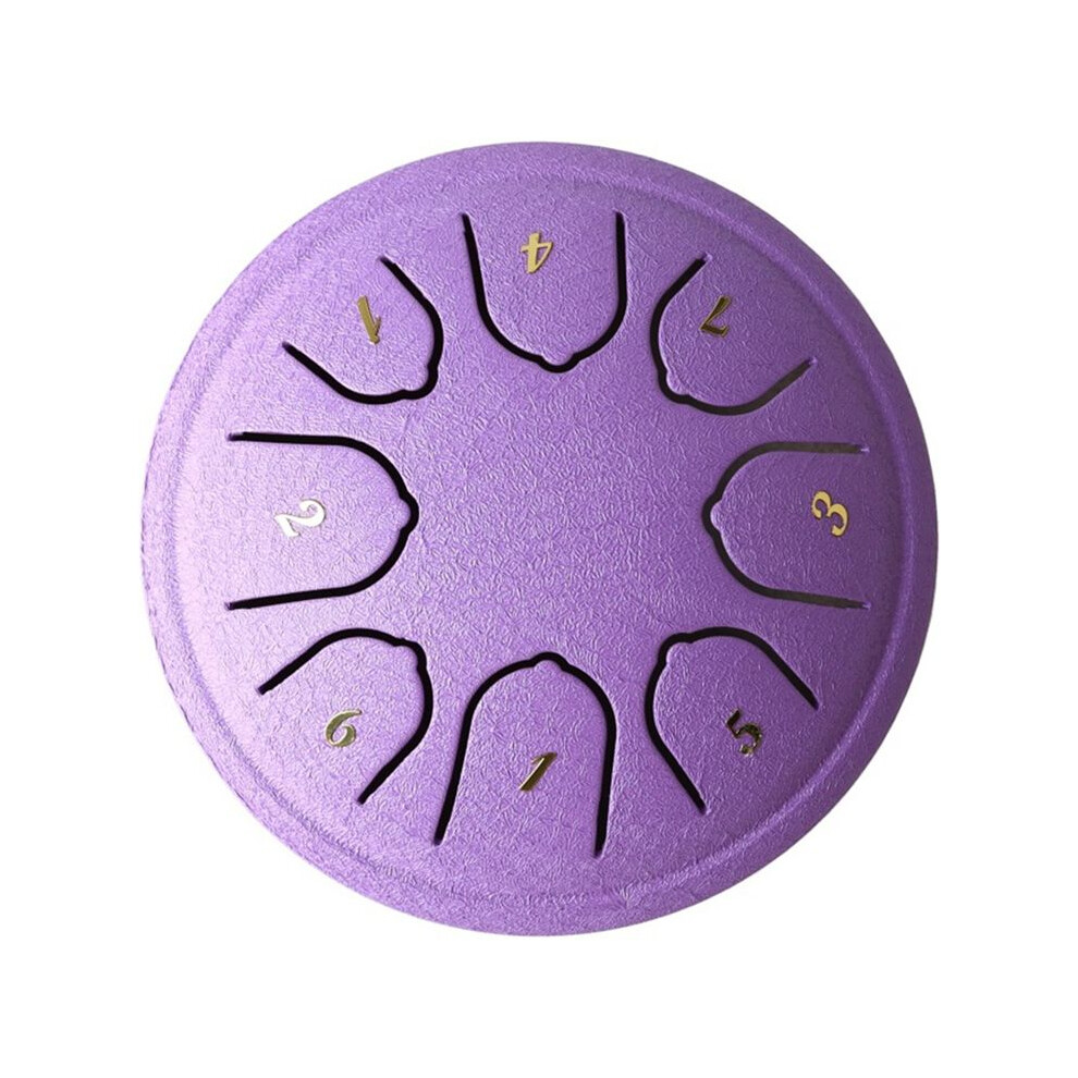 Hollow Drum 4.5 Inch 8 Tone Hollow Drum Steel Tongue Drum Percussion Instrument Children's Music 6031540402096