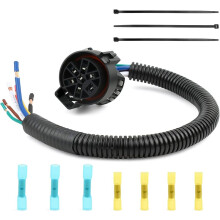 7 Pin Trailer Wiring Harness, OEM USCAR Connector for F150, Chevy Silverado, Sierra,12-16 AWG Copper Wire