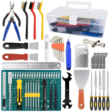 3D Printer Accessories, 3D Printing Tool Kit with Pliers, Files, Tweezers, Carving Knife, Cleaning Needles, Keys, Wrench
