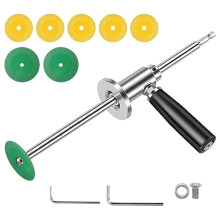 7Inch Inside PVC Pipe Cutter Tool for Drill, Adjustable Depth Internal Pipe Cutter with Handle and Grit Wheel