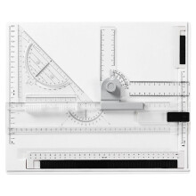 A3 Ritbord, Justerbart, Vinkelformat Konstbord med Parallell Rörelselinjal, Perfekt för Studenter, Arkitekter, Ingenjörer
