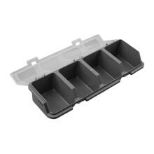 3-Teilige Organizer-Box mit Mehreren Fächern für Schrauben, Aufbewahrungsbox für Kleinteile Aus Kunststoff, Schraubenbox, 3 X Grau