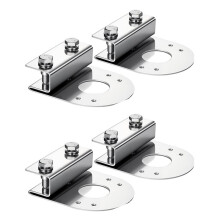 4Pcs Straight Down Watermelon Light Under Glow Frame Brackets, Clamp- Mount No Drilling Required, Stainless Steel