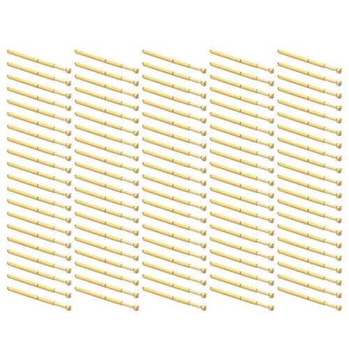 Spring Test Probe Set PA125-H 33.35mm 9-Claw Tip, 100PCS, CE Certified, Brass Material 1
