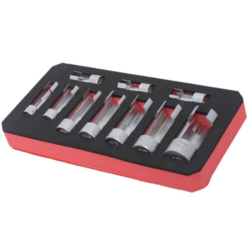 For Automotive O2 Oxygens Sensors Socket Offset Wrench Remover Tool and Thread Chasers Tool 10-27mm