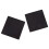 100mm X 100mm Plastic Ribbed Square End Caps Cover Tube Inserts 20 Pcs 4