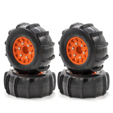 RC Paddle Tires for 1/10 Short Course Truck Slash, Durable Paddle Design with Enhanced Sand Traction, 4pcs